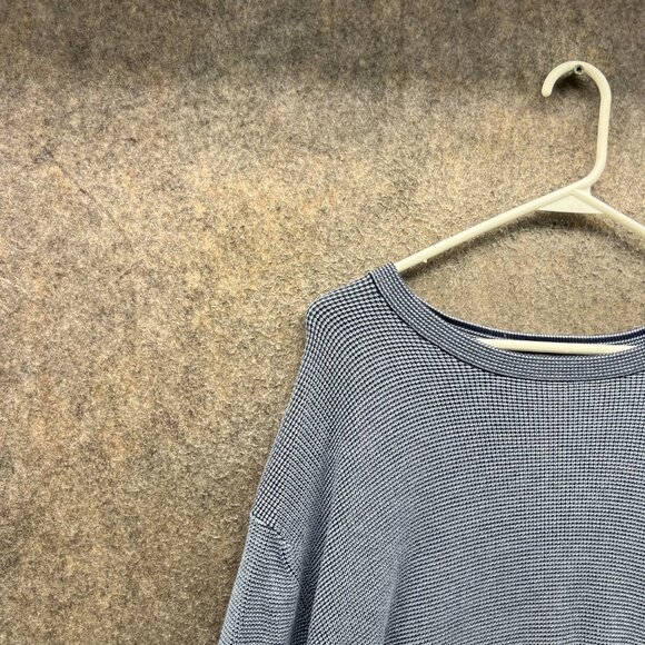 Southern Tide Sweatshirt Men 2XL Blue Heather Cotton Waffle Knit Crewneck - Picture 8 of 10